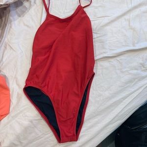 Plain red jolyn fixed back